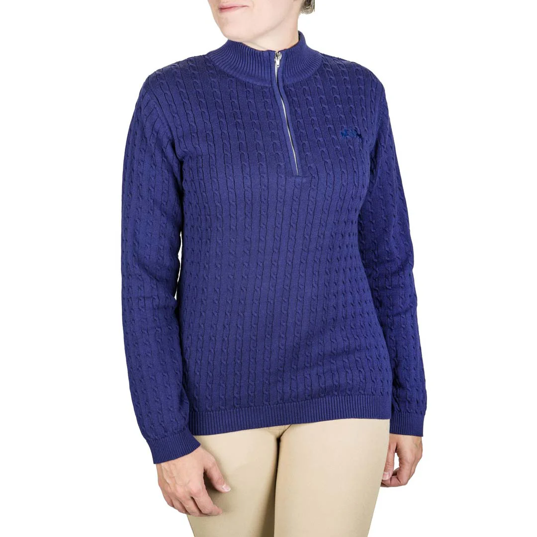 Equine Couture Ladies Zara Cable Knit Sweater - Image 11