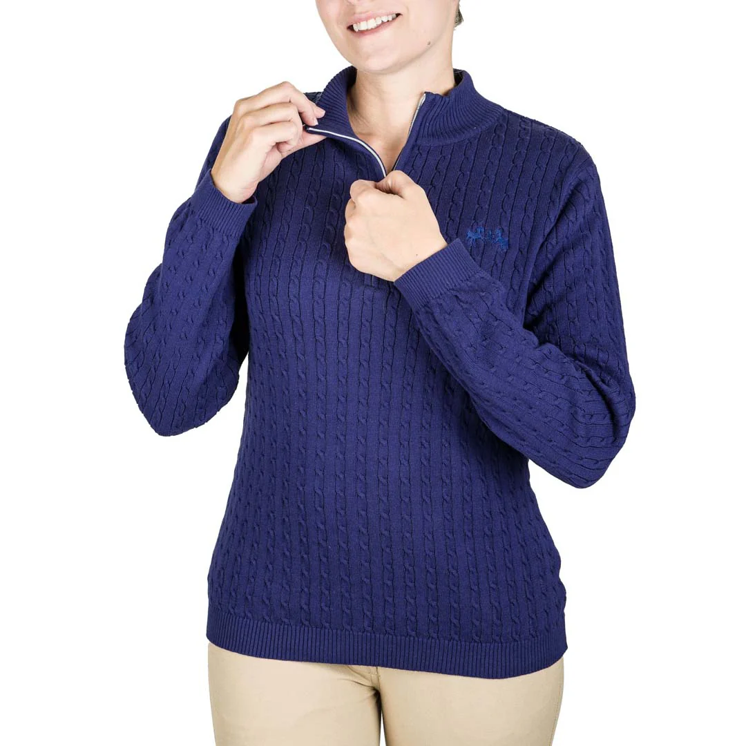 Equine Couture Ladies Zara Cable Knit Sweater - Image 13
