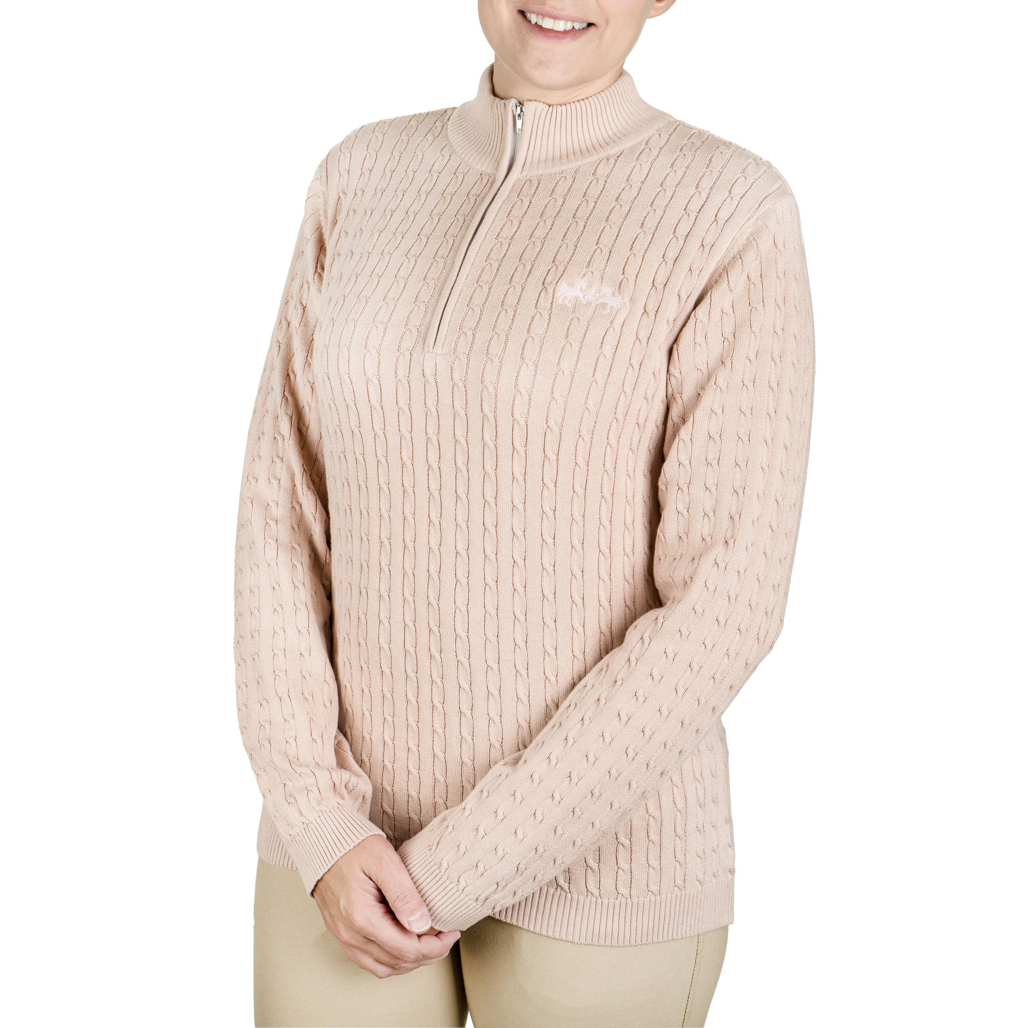 Equine Couture Ladies Zara Cable Knit Sweater - Image 2