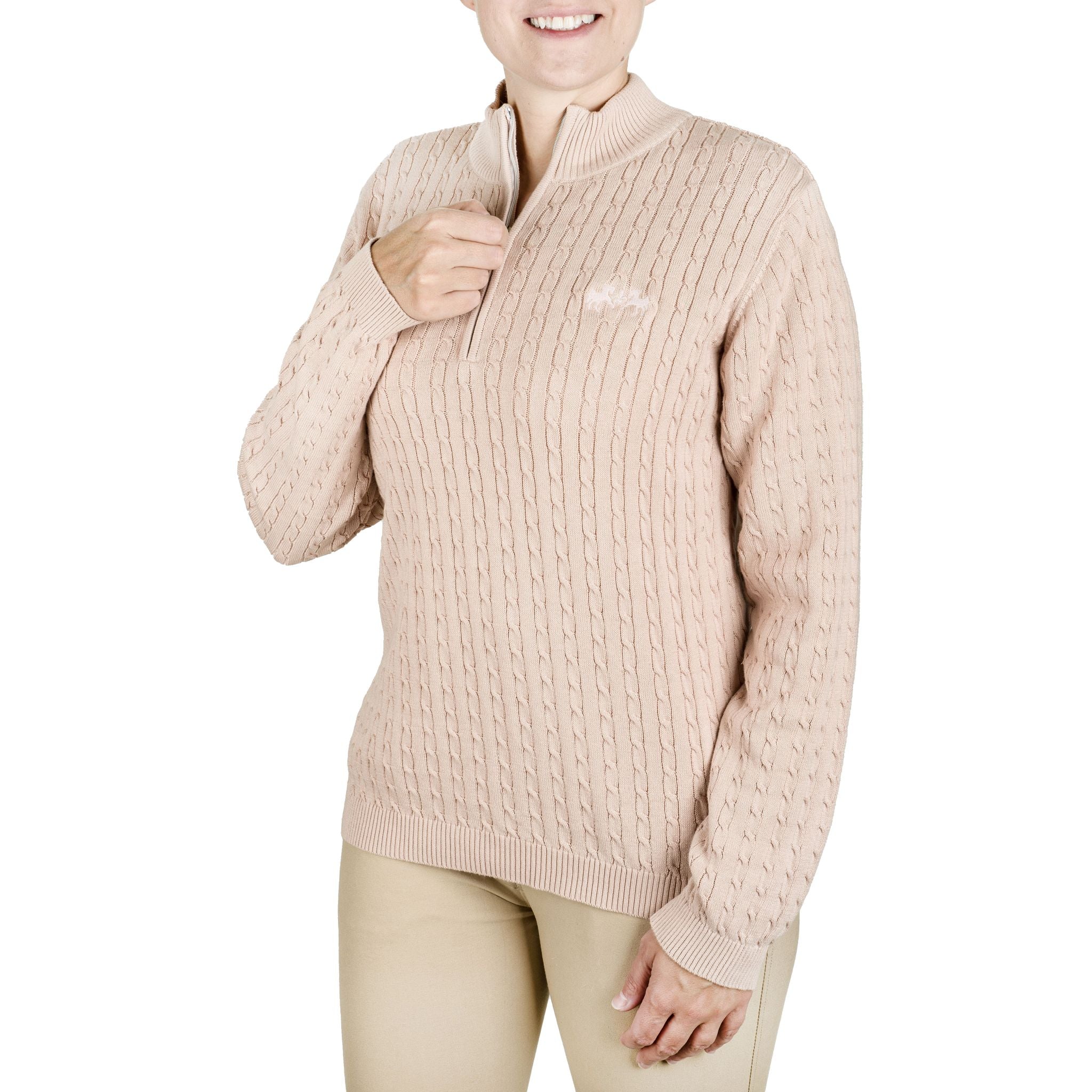 Equine Couture Ladies Zara Cable Knit Sweater - Image 4
