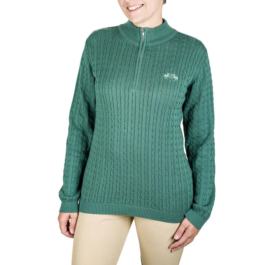 Equine Couture Ladies Zara Cable Knit Sweater - Image 8