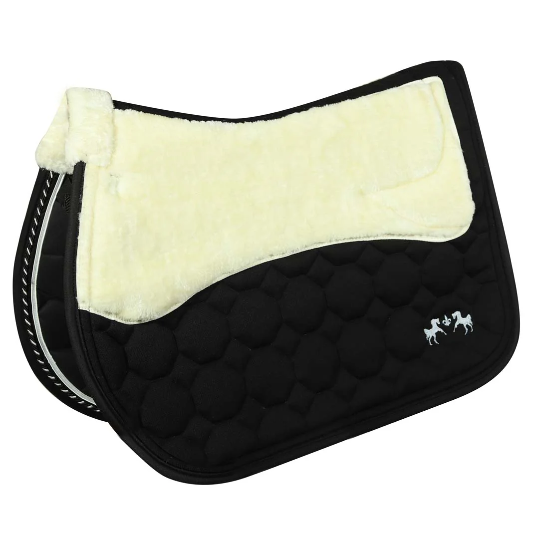 Equine Couture Luxe Saddle Pad with White Sherpa Fleece Lining - Image 14