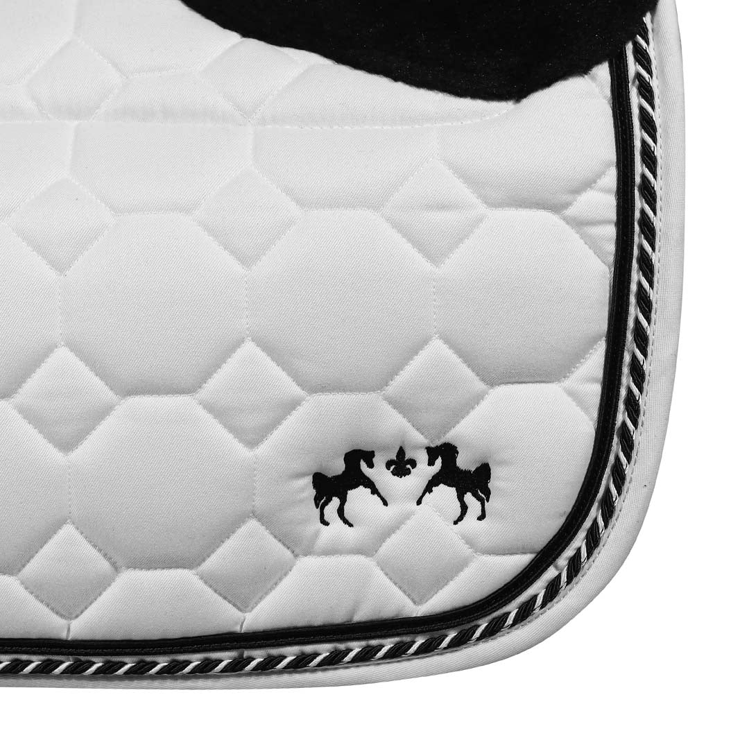 Equine Couture Luxe Saddle Pad with White Sherpa Fleece Lining - Image 3