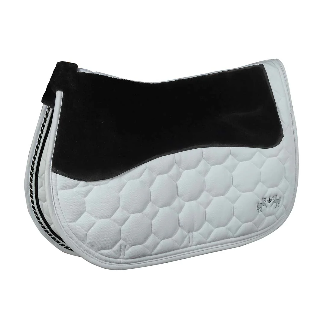 Equine Couture Luxe Saddle Pad with White Sherpa Fleece Lining - Image 7