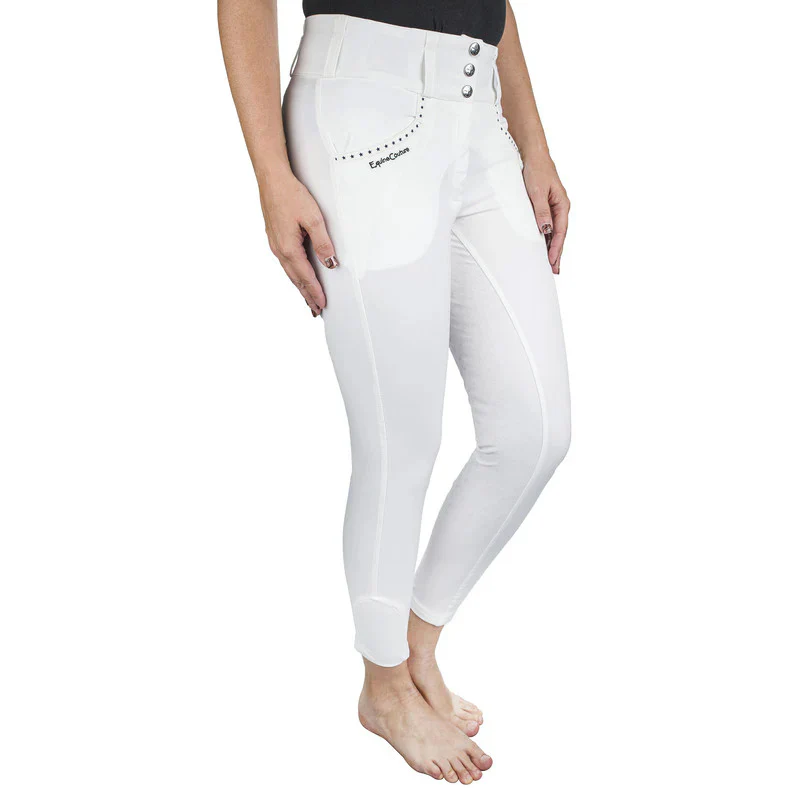Equine Couture Women Nicole Full Silicone Printed Seat Breeches - Image 3
