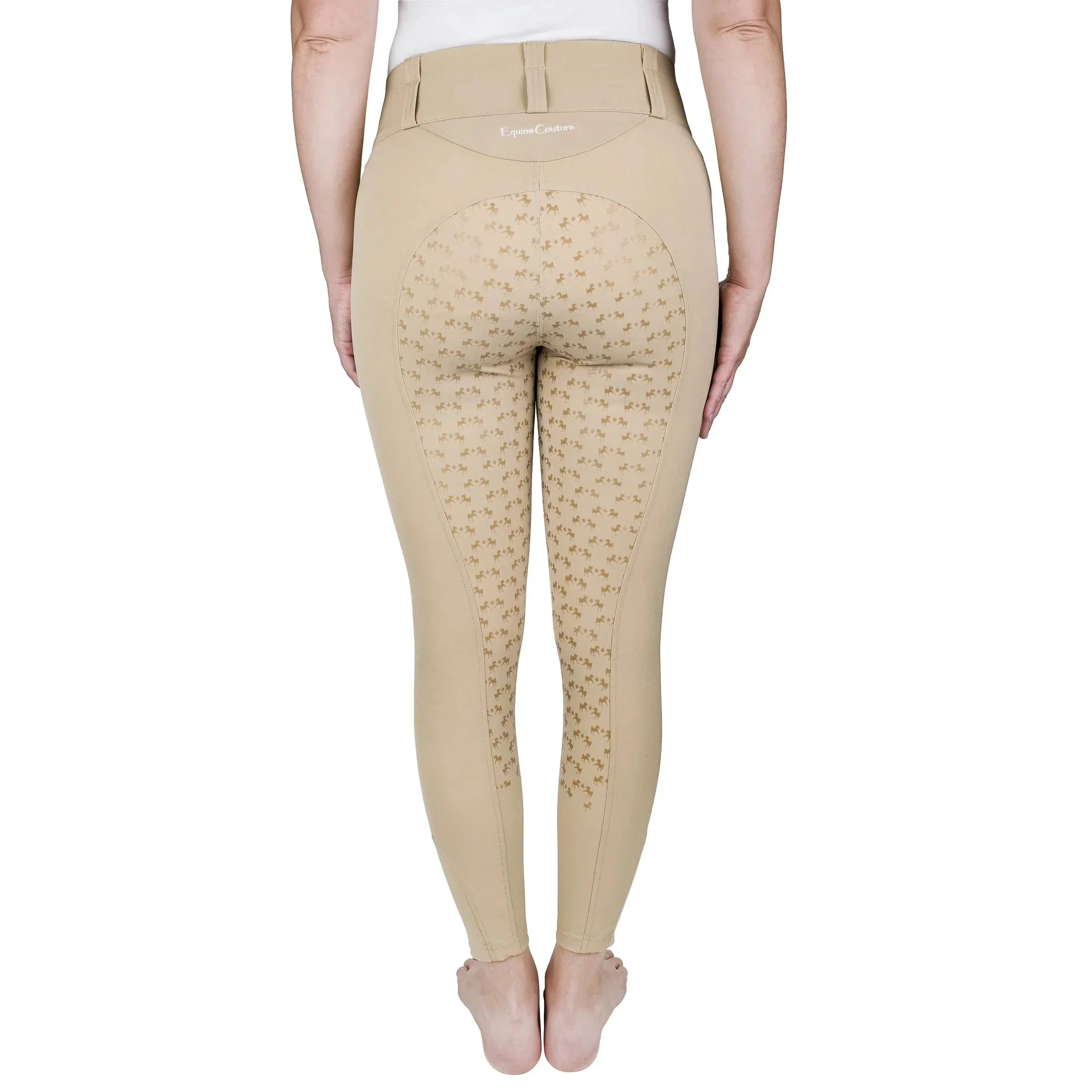 Equine Couture Women Nicole Full Silicone Printed Seat Breeches - Image 5