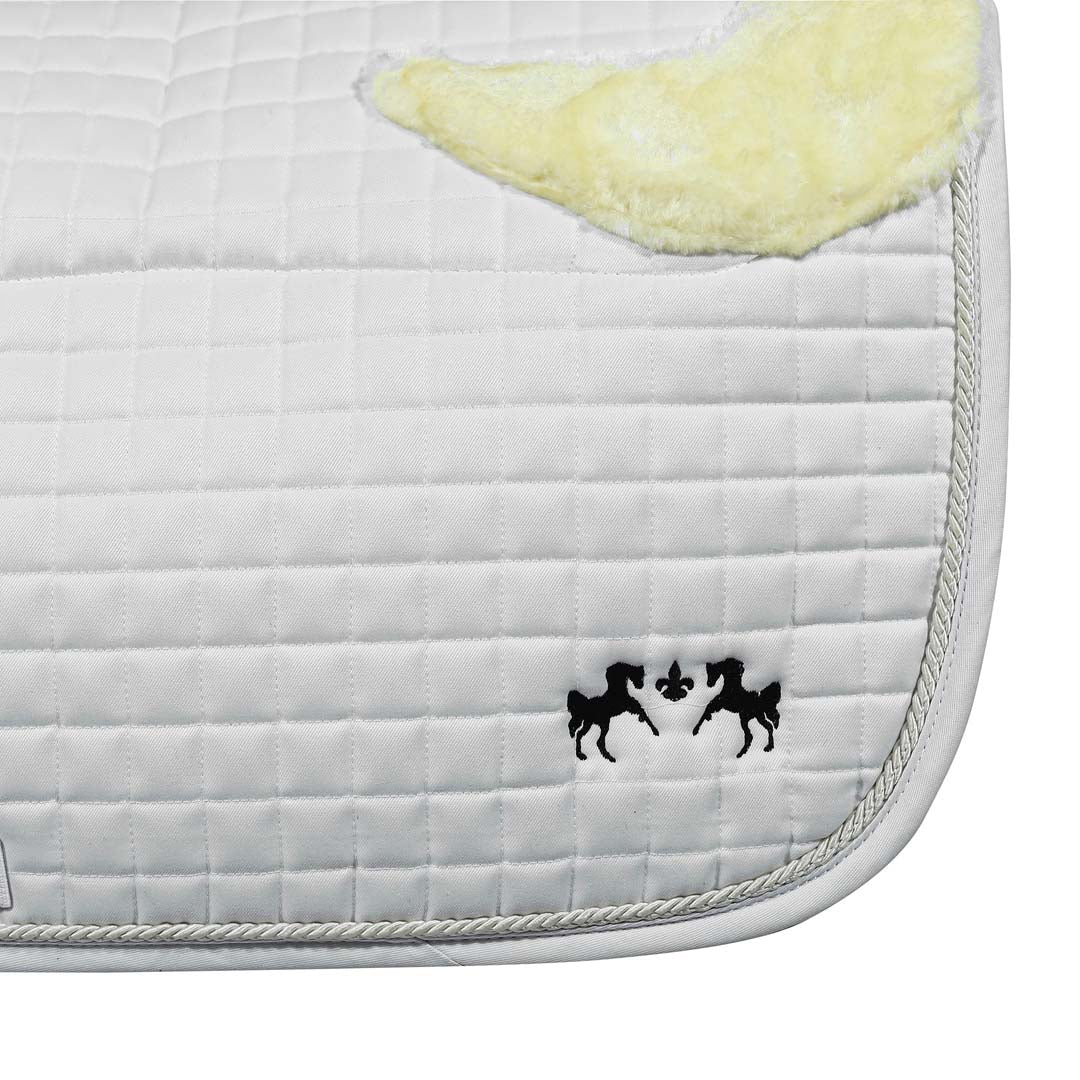Equine Couture Regal Saddle Pad with White Sherpa Fleece and CoolMax lining - Image 6