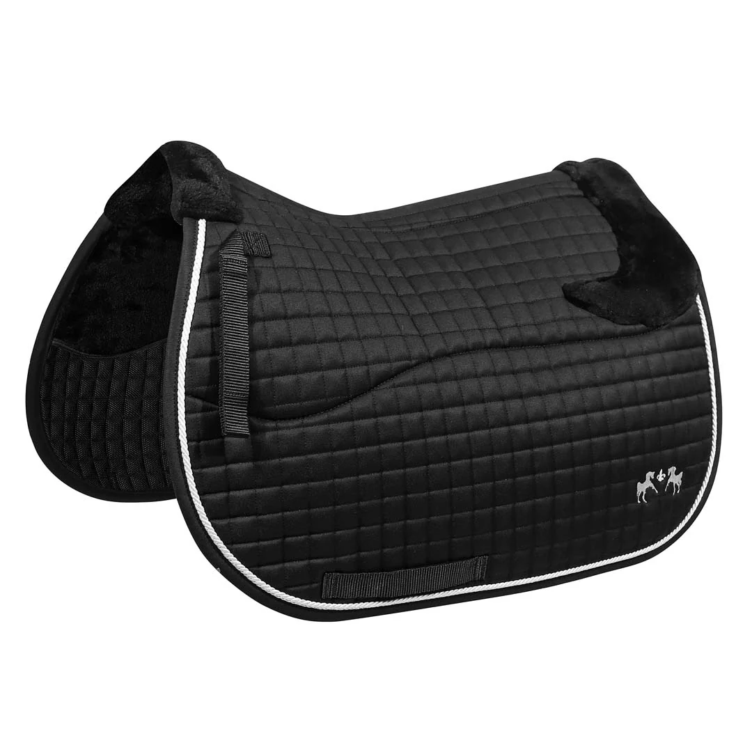 Equine Couture Regal Saddle Pad with White Sherpa Fleece and CoolMax lining - Image 8