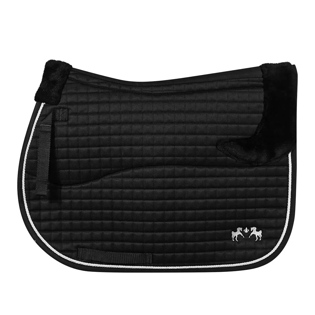 Equine Couture Regal Saddle Pad with White Sherpa Fleece and CoolMax lining - Image 9