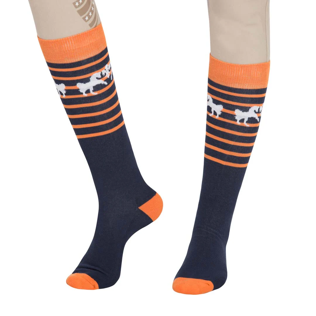 Equine Couture Sam Unisex Knee Hi Socks - 3 Pack - Image 3