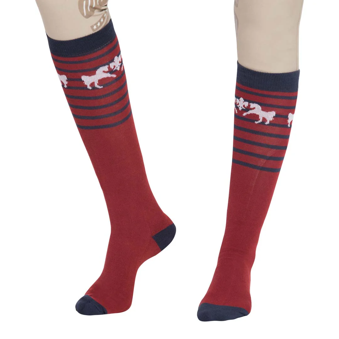 Equine Couture Sam Unisex Knee Hi Socks - 3 Pack - Image 4