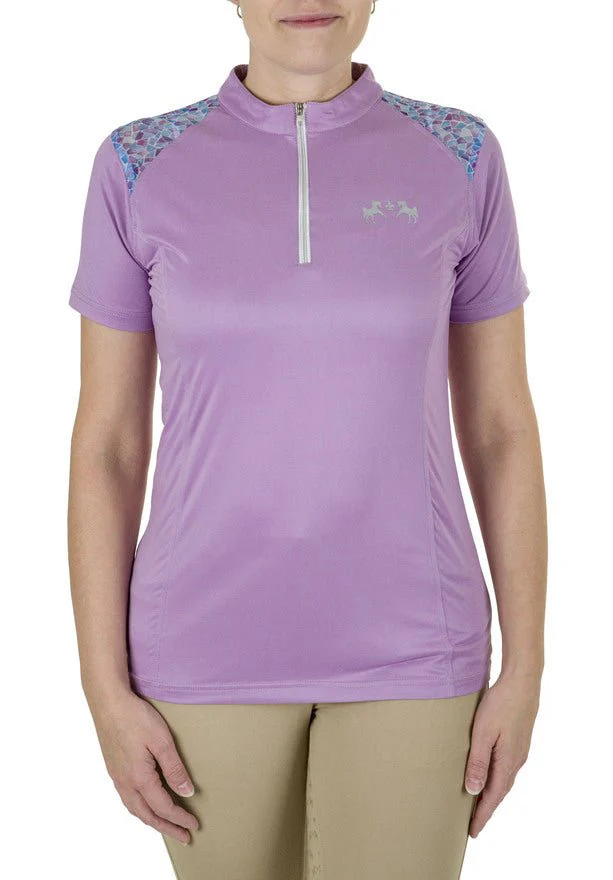 Equine Couture Women Daisy Printed Smyrna Sport Shirt - Image 3