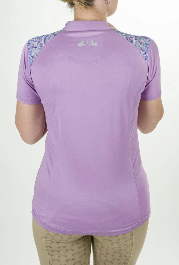 Equine Couture Women Daisy Printed Smyrna Sport Shirt - Image 4