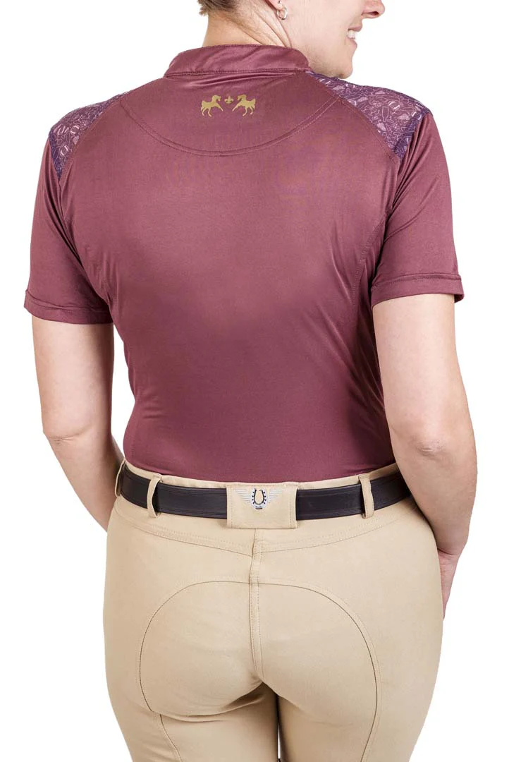 Equine Couture Women Daisy Printed Smyrna Sport Shirt - Image 6