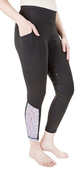 Equine Couture Women Daisy Printed Smyrna Tights - Image 3
