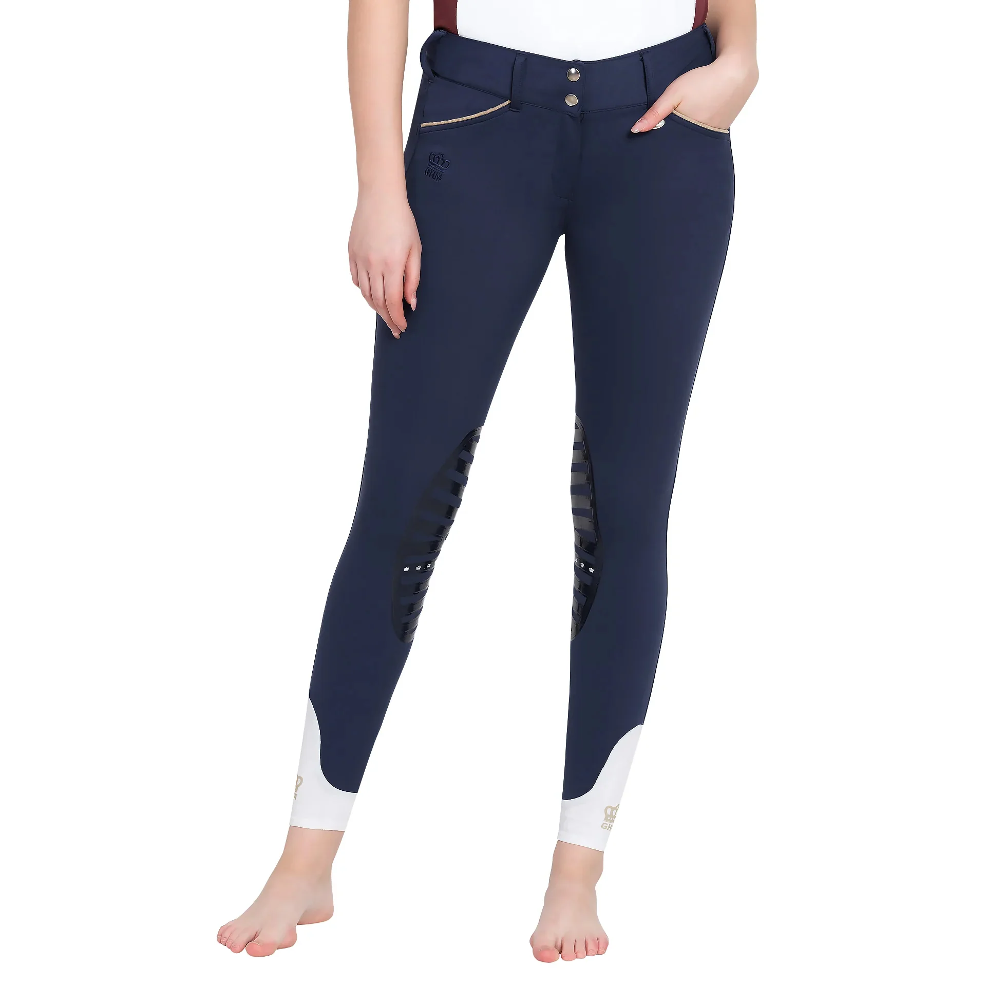 George H Morris Ladies Add Back Silicone Knee Patch Breeches - Image 10