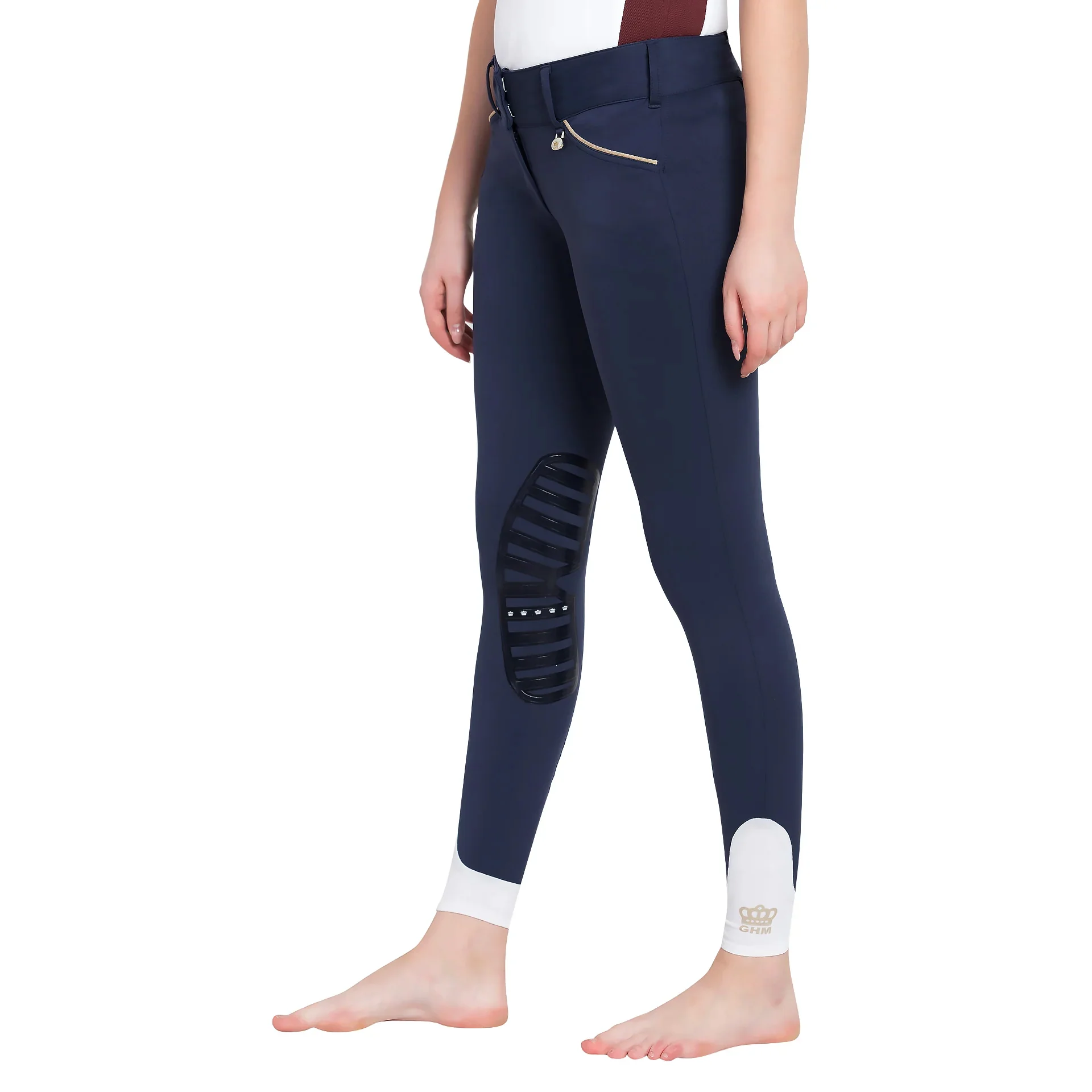 George H Morris Ladies Add Back Silicone Knee Patch Breeches - Image 11
