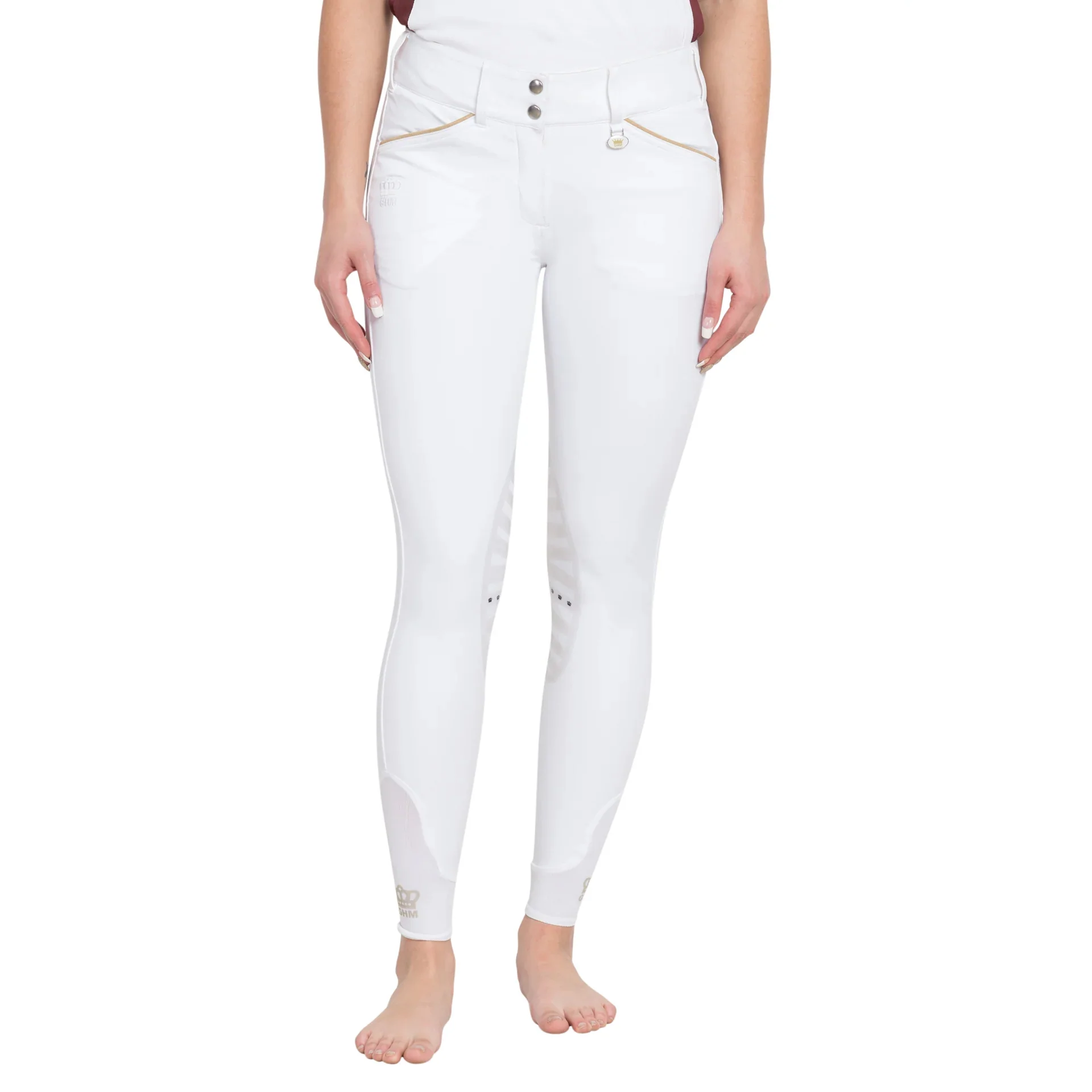 George H Morris Ladies Add Back Silicone Knee Patch Breeches - Image 4
