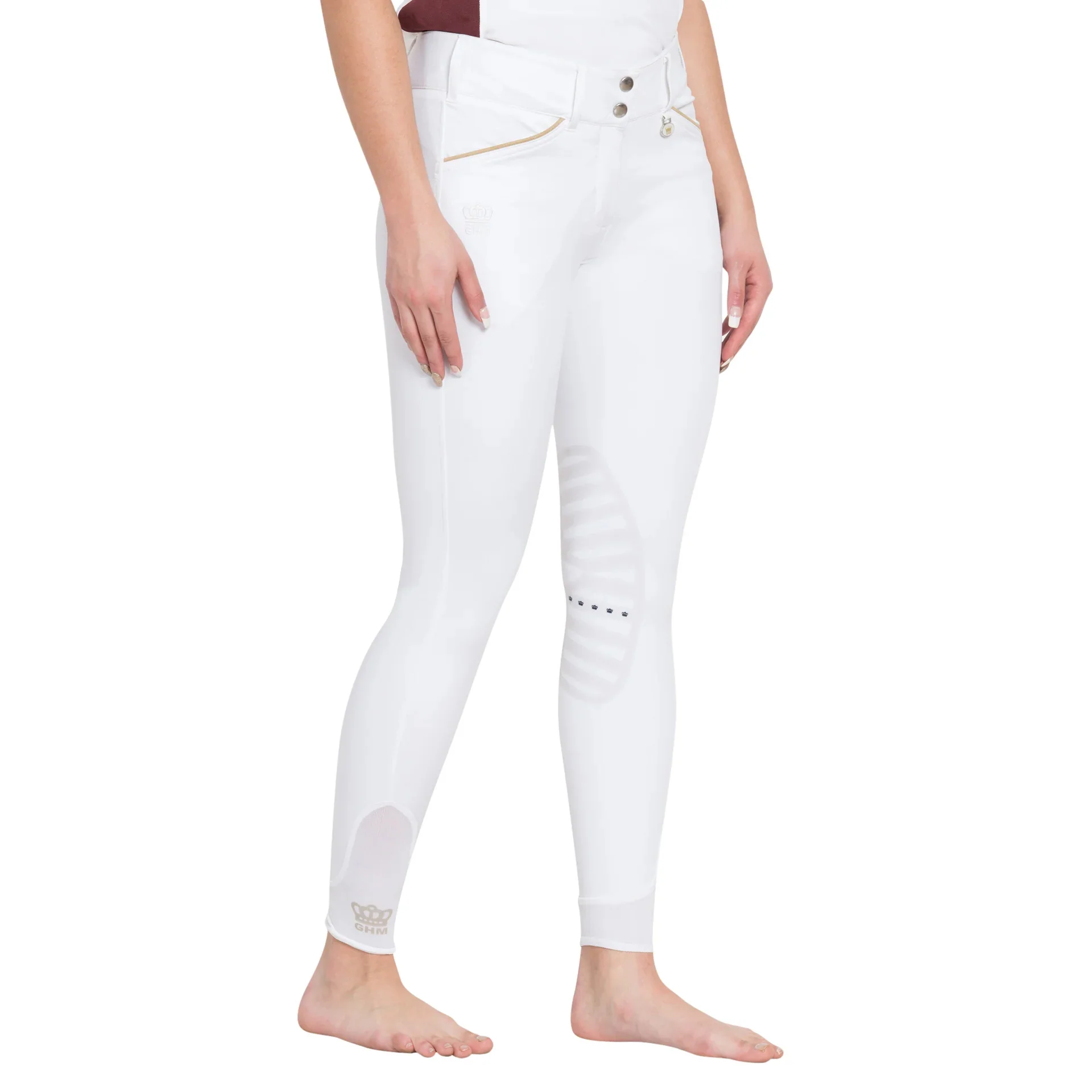 George H Morris Ladies Add Back Silicone Knee Patch Breeches - Image 5