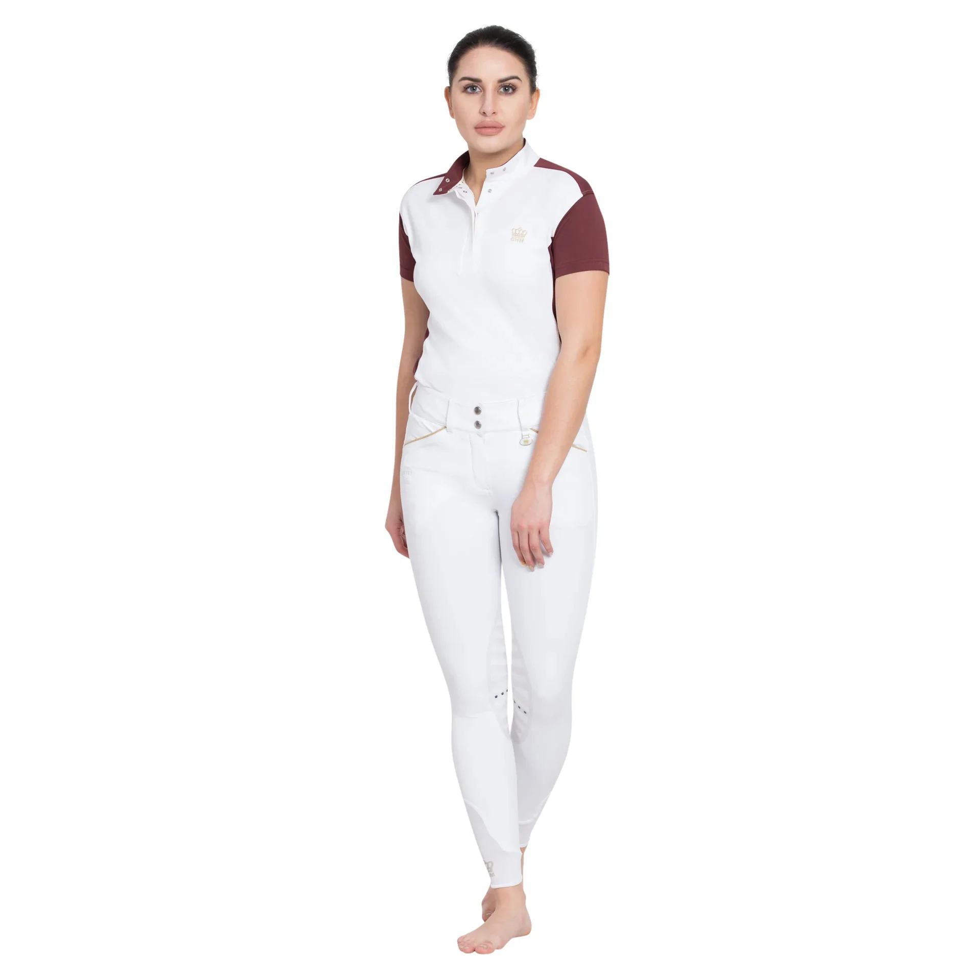 George H Morris Ladies Add Back Silicone Knee Patch Breeches - Image 6