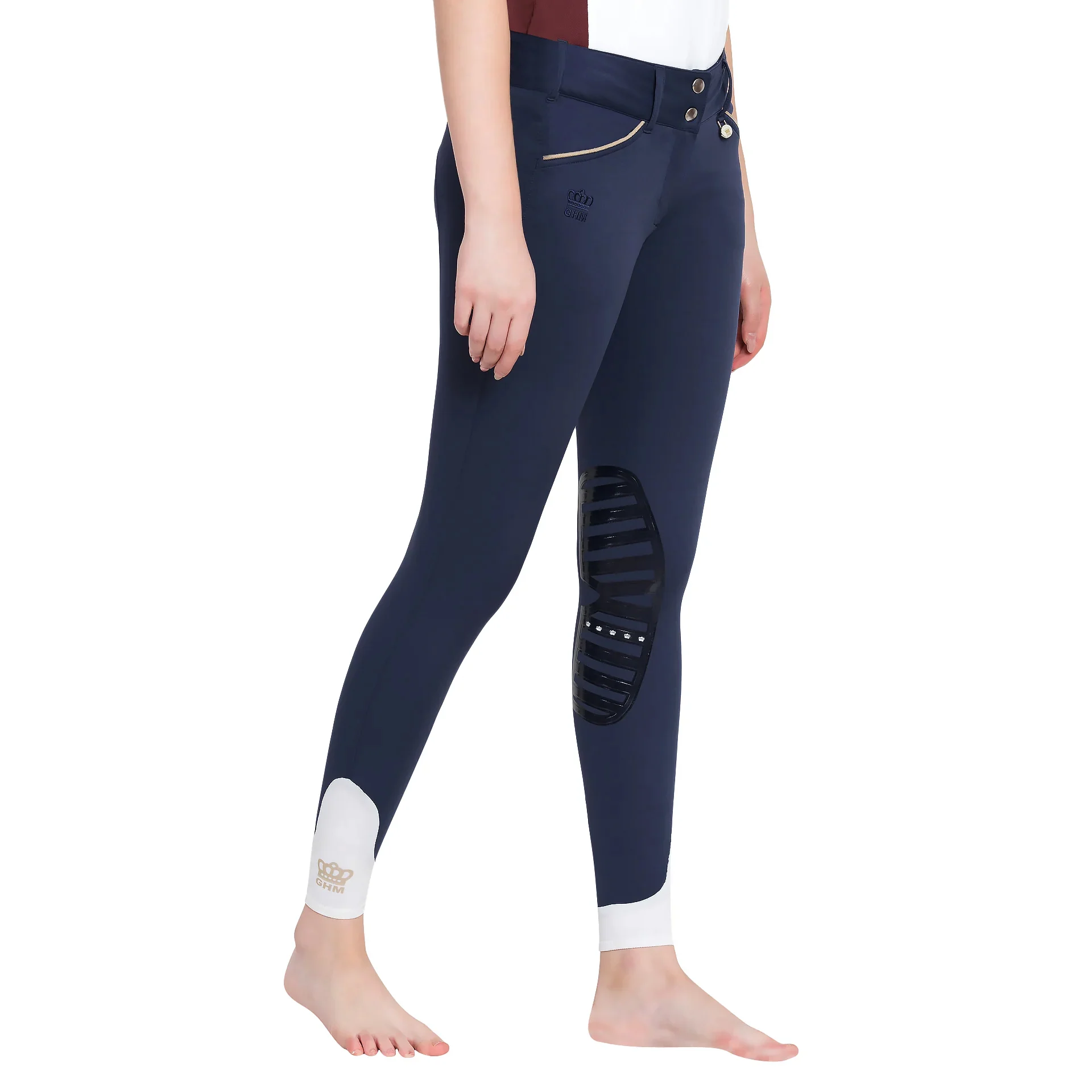 George H Morris Ladies Add Back Silicone Knee Patch Breeches - Image 7