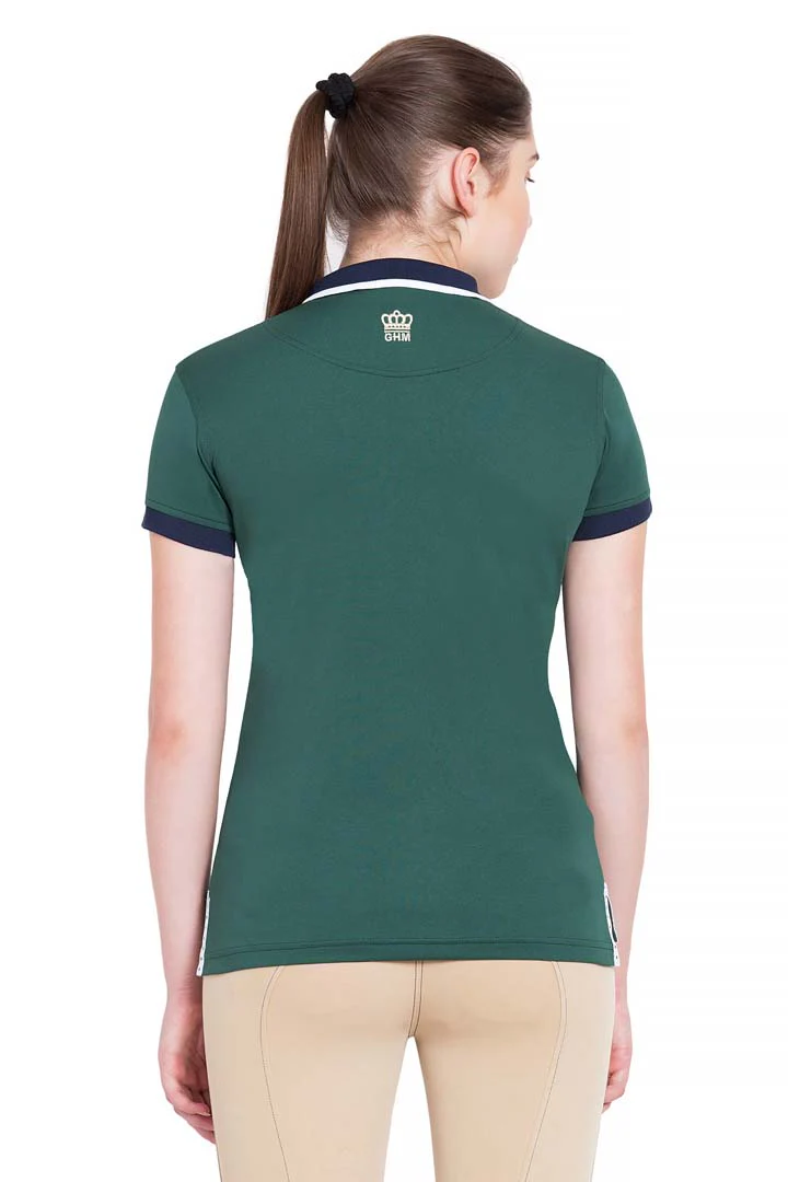 George H Morris Ladies Hunter Short Sleeve Polo Sport Shirt - Image 10