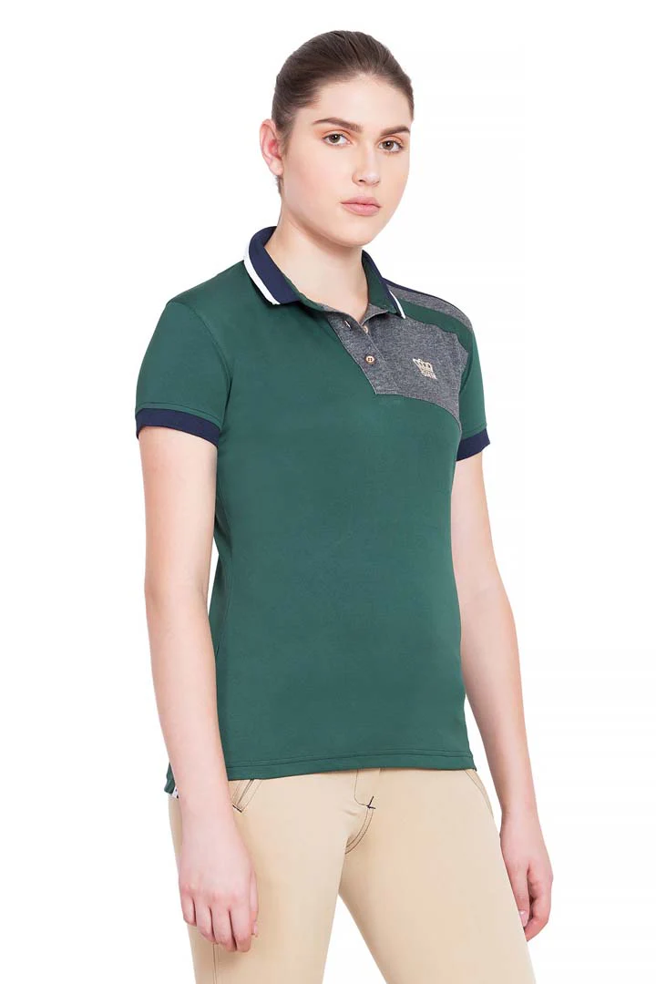 George H Morris Ladies Hunter Short Sleeve Polo Sport Shirt - Image 11