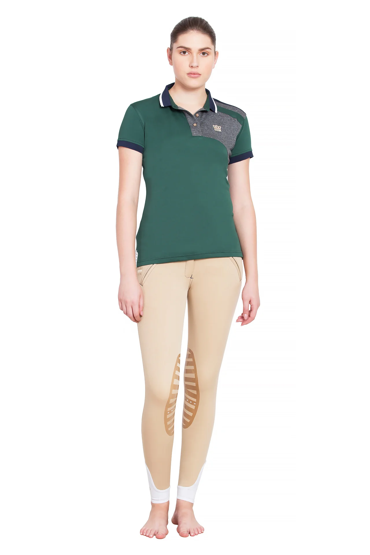 George H Morris Ladies Hunter Short Sleeve Polo Sport Shirt - Image 12