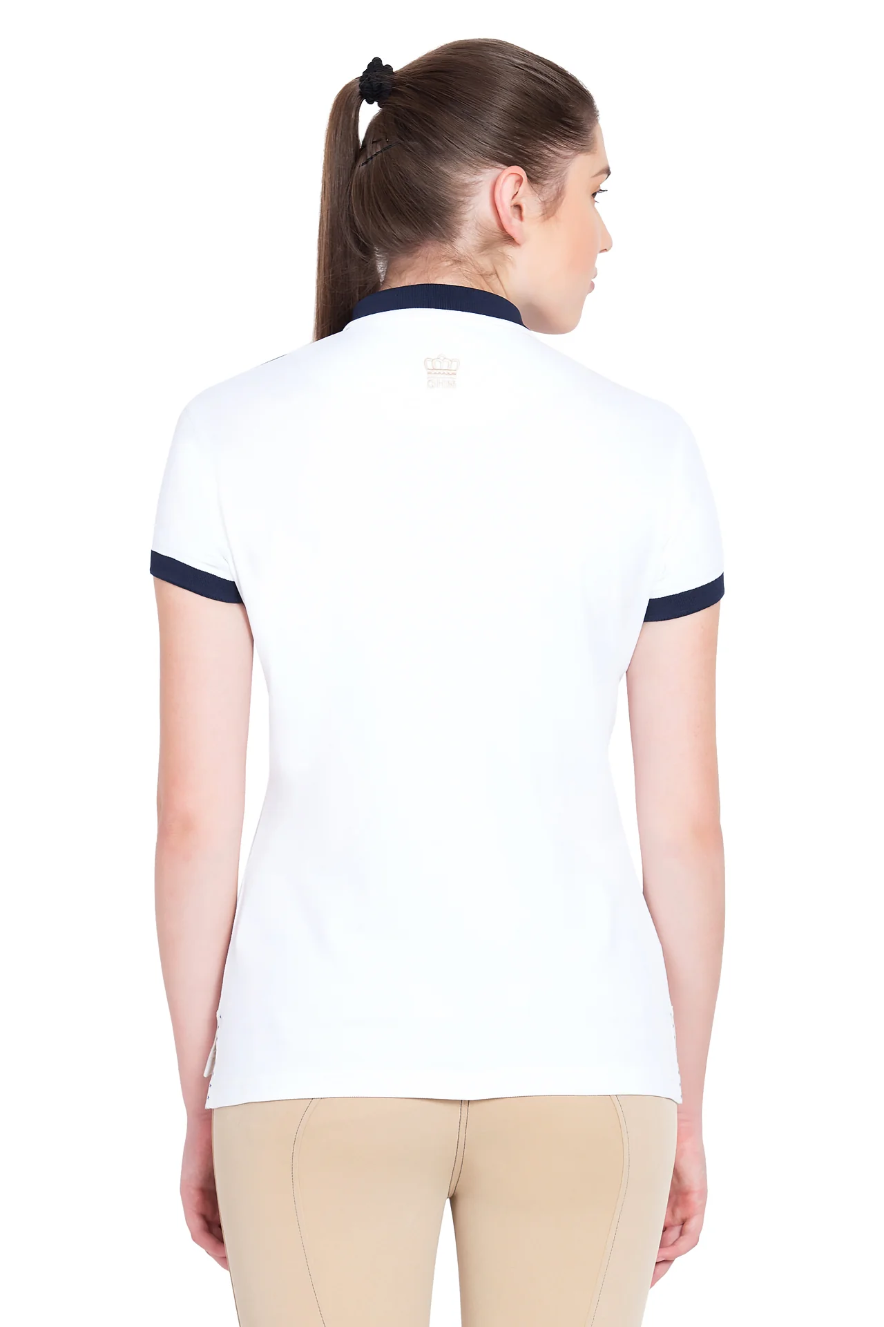 George H Morris Ladies Hunter Short Sleeve Polo Sport Shirt - Image 4