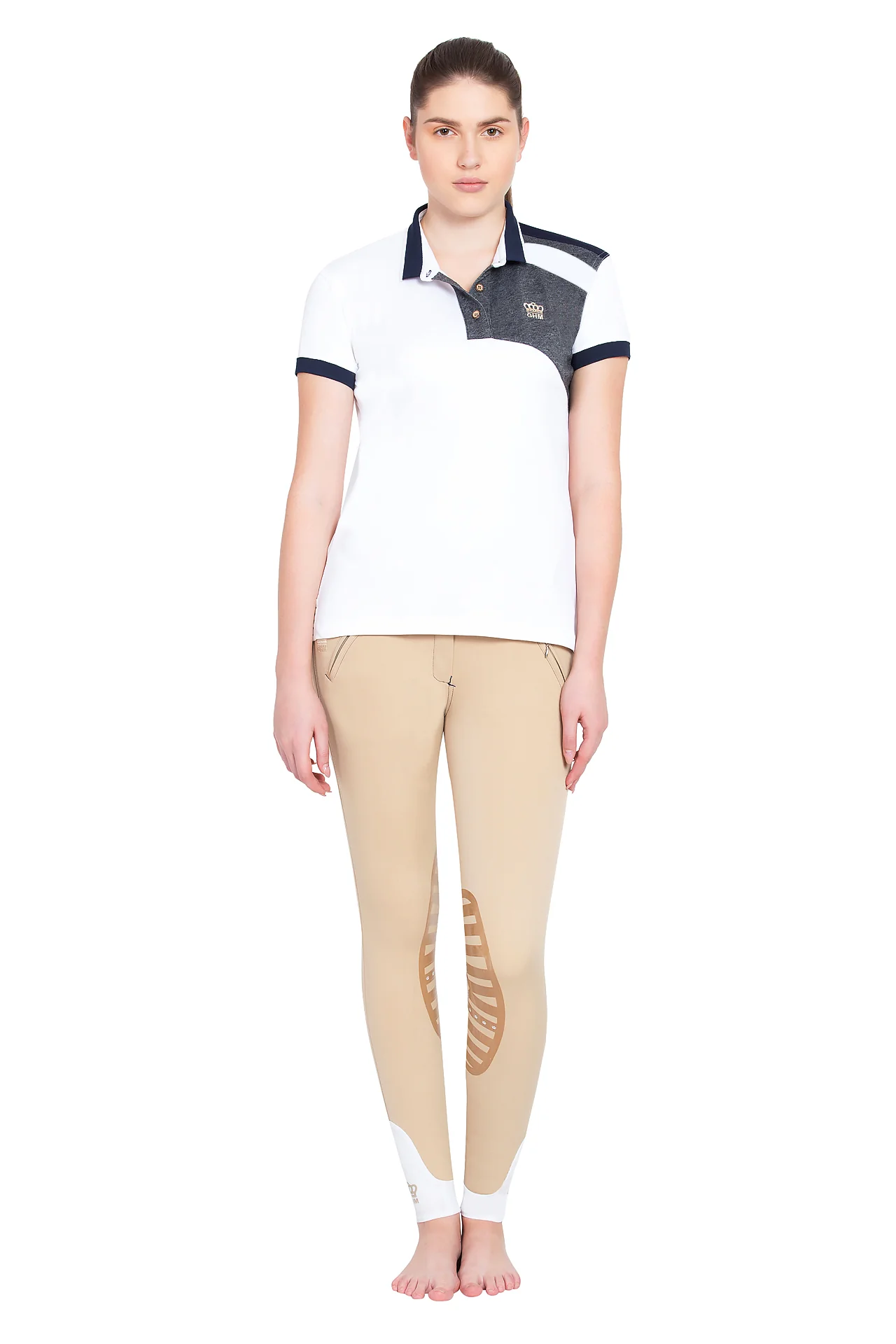 George H Morris Ladies Hunter Short Sleeve Polo Sport Shirt - Image 5