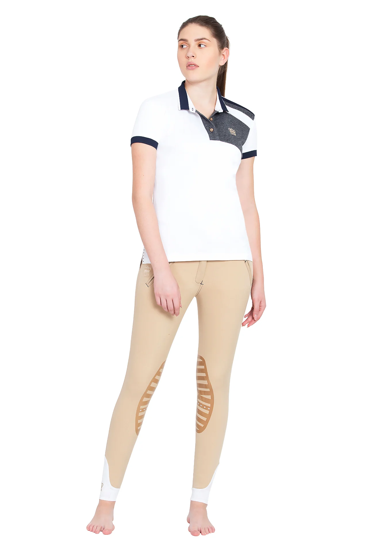 George H Morris Ladies Hunter Short Sleeve Polo Sport Shirt - Image 6