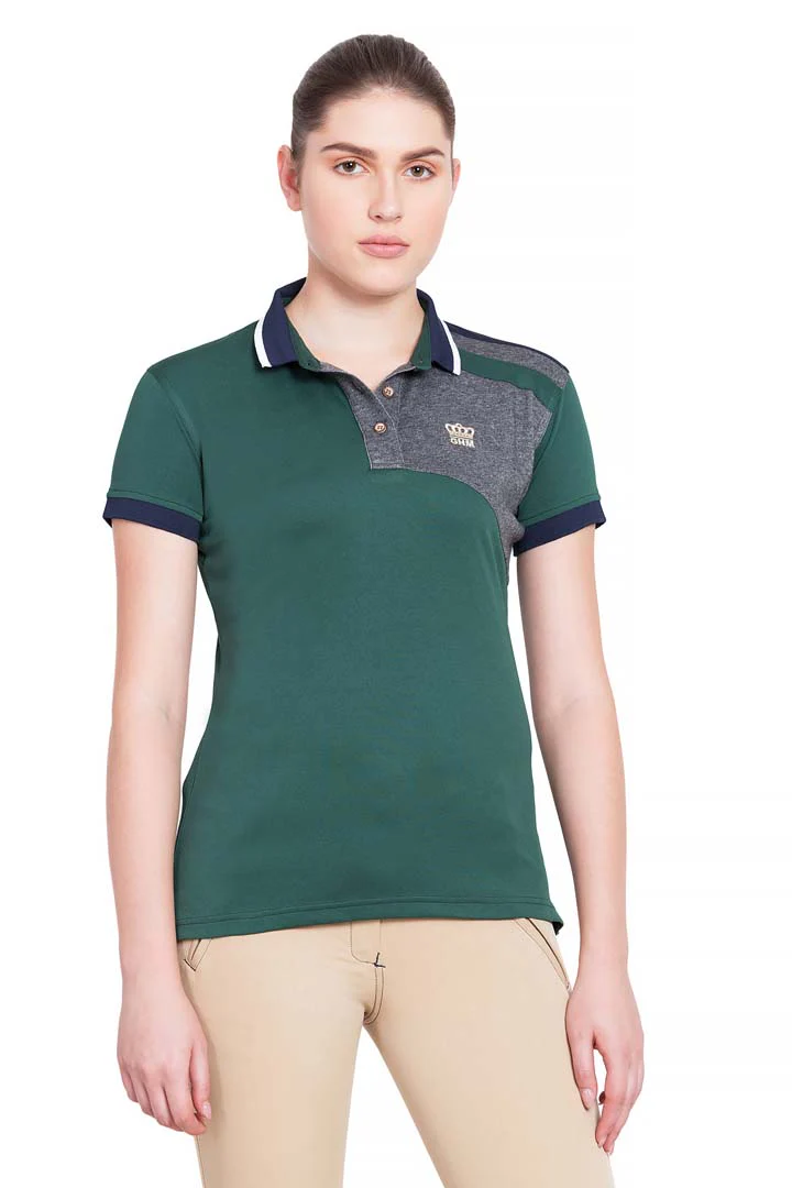 George H Morris Ladies Hunter Short Sleeve Polo Sport Shirt - Image 8