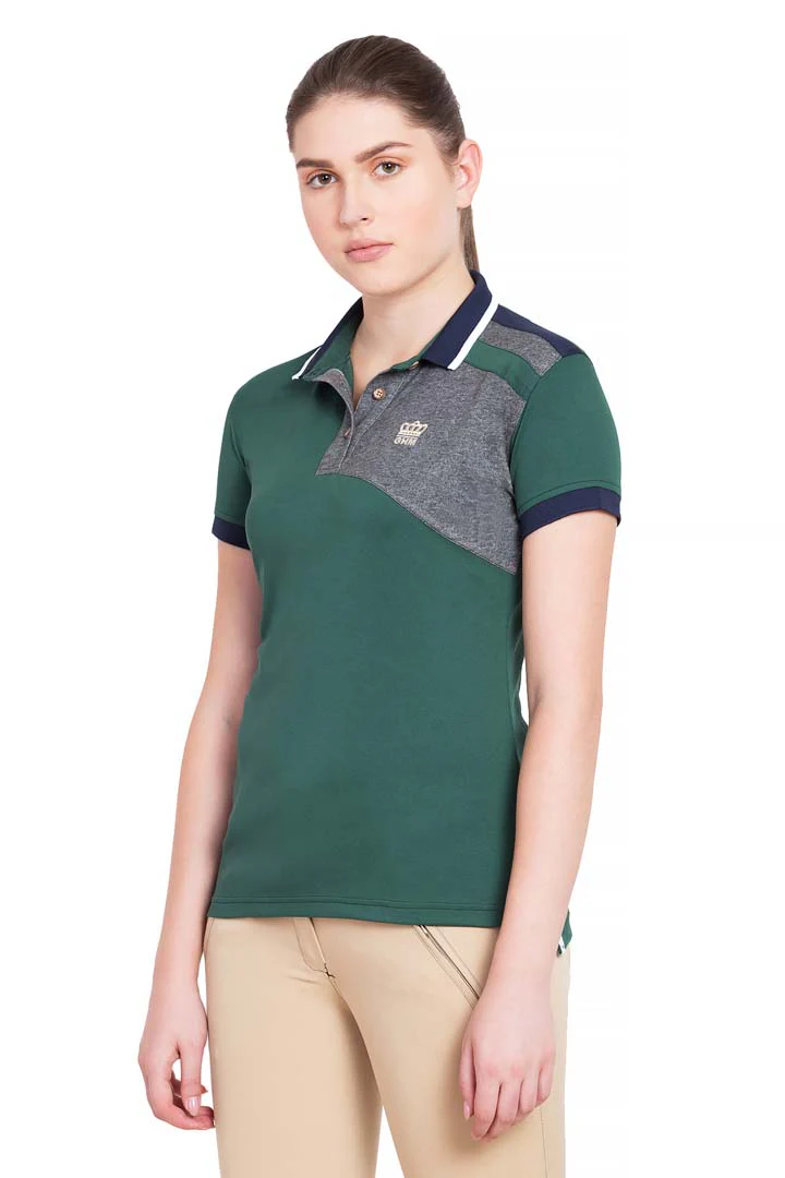 George H Morris Ladies Hunter Short Sleeve Polo Sport Shirt - Image 9