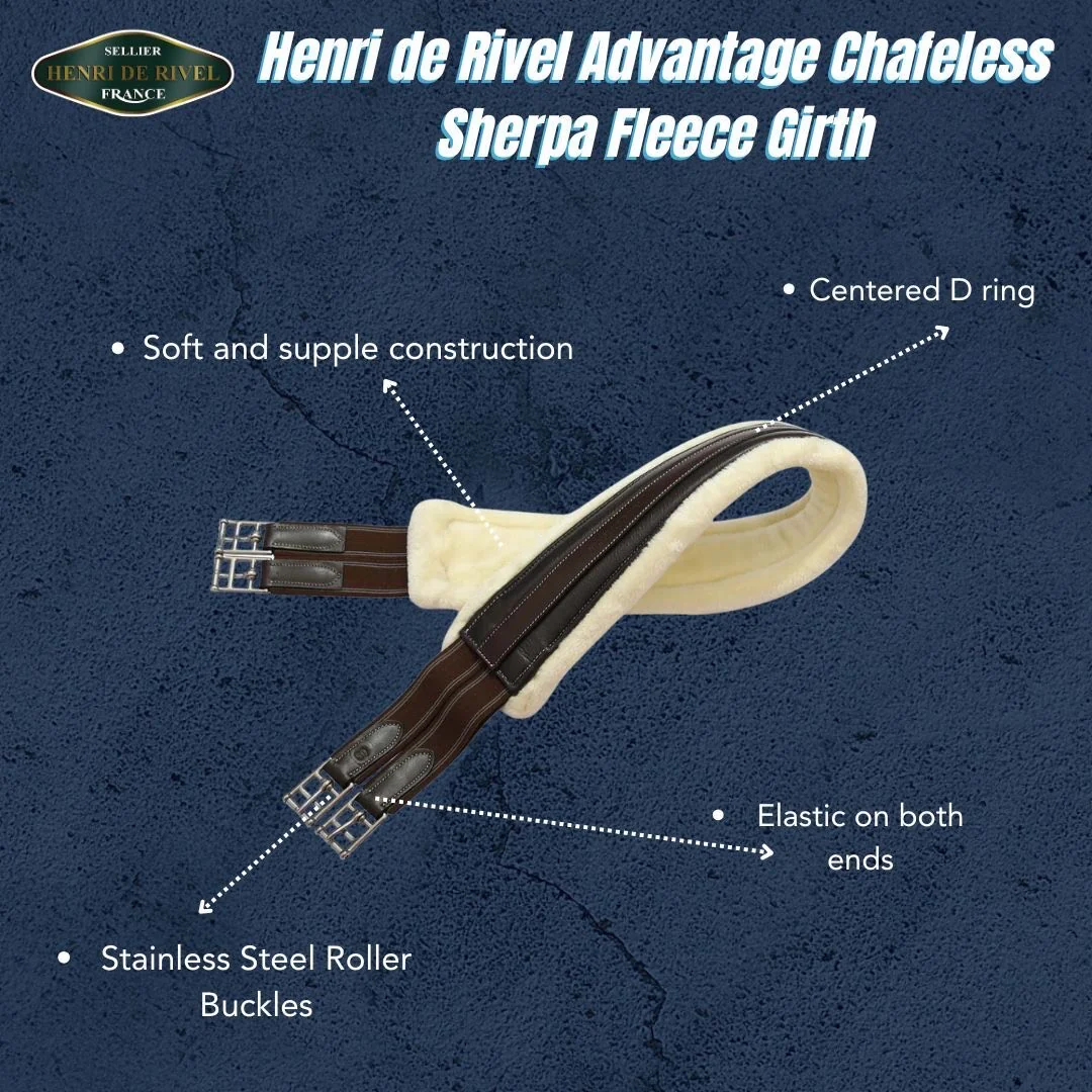 Henri de Rivel Advantage Chafeless Sherpa Fleece Girth - Image 9