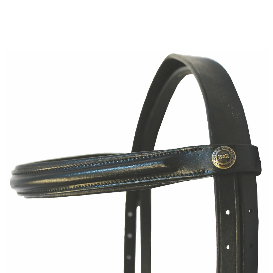 Henri de Rivel Pro Padded Dressage Bridle with Web Reins - Image 2