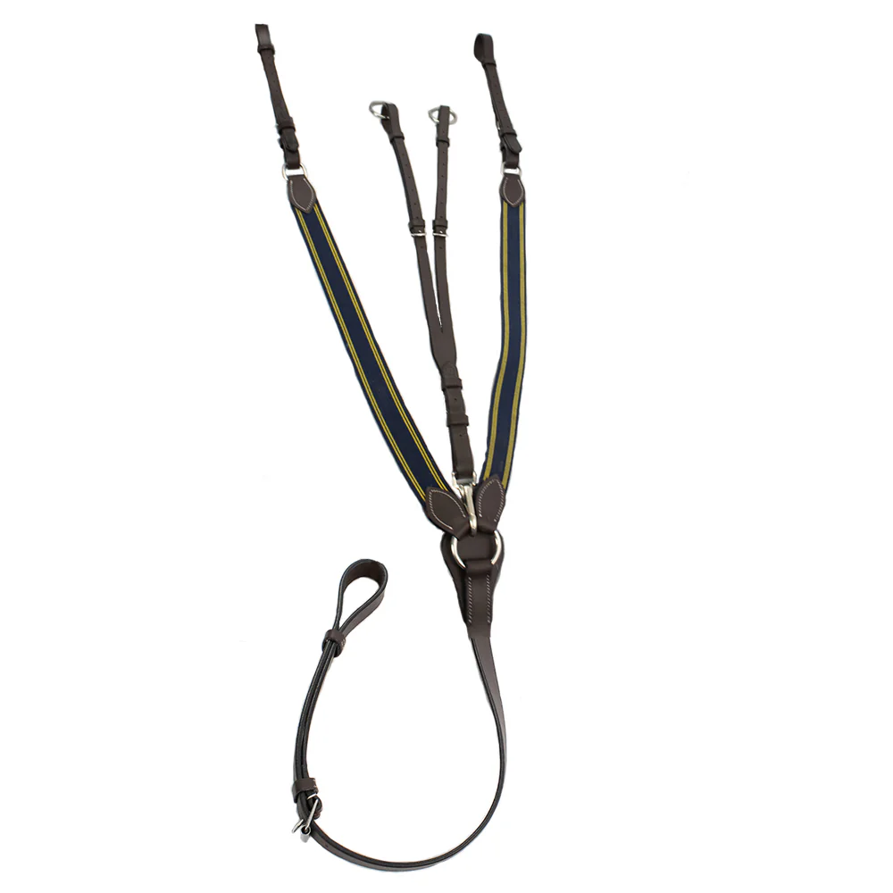 Henri de Rivel Pro Elastic Breastplate Martingale with Running Attachment - Image 2