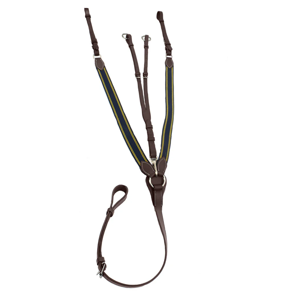 Henri de Rivel Pro Elastic Breastplate Martingale with Running Attachment - Image 3