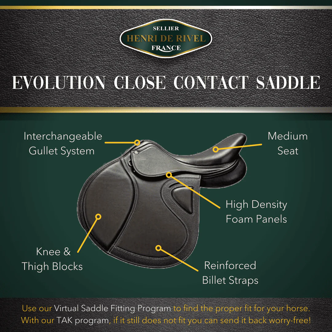 HENRI DE RIVEL EVOLUTION CLOSE CONTACT IGP SADDLE - Image 3