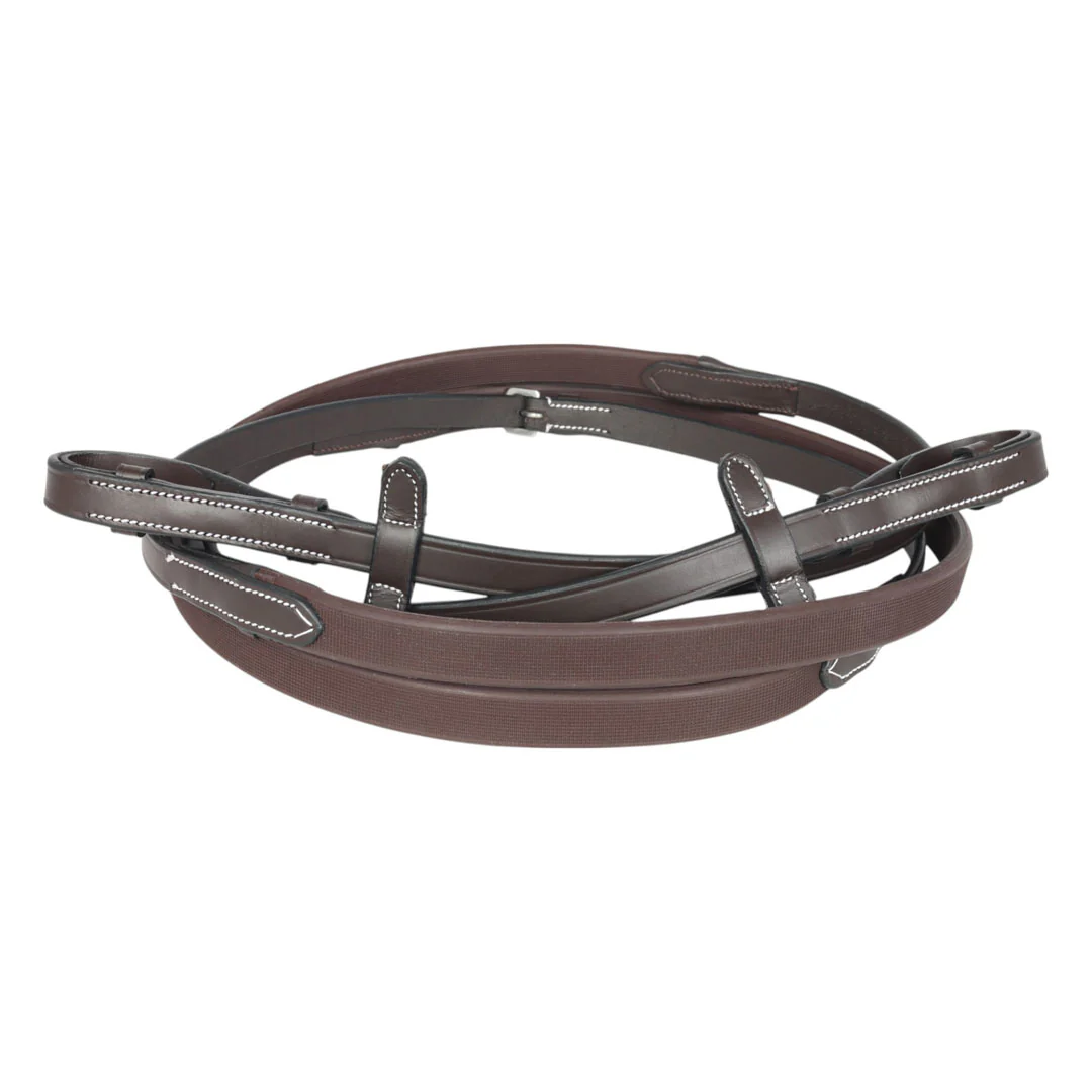 Henri de Rivel GripX Dress Rubber Reins 5/8" width 54" length - Image 3
