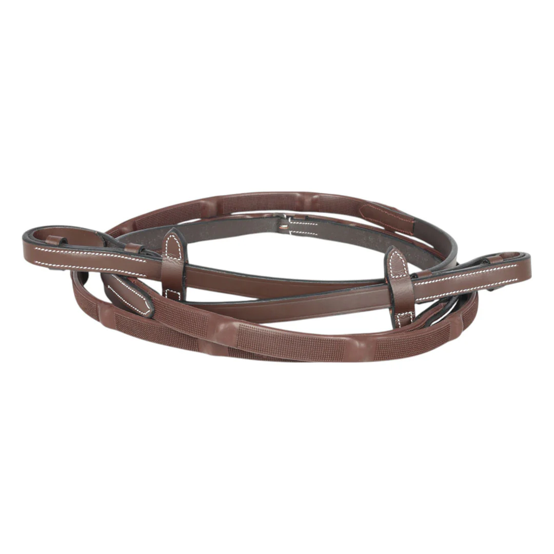 Henri de Rivel GripX Ergo Wide Rubber Reins 3/4" width 54" length - Image 2