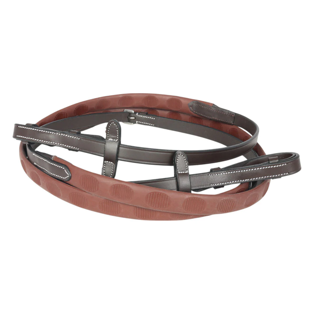 Henri de Rivel GripX Magna Rubber Reins 5/8" width 54" length - Image 3
