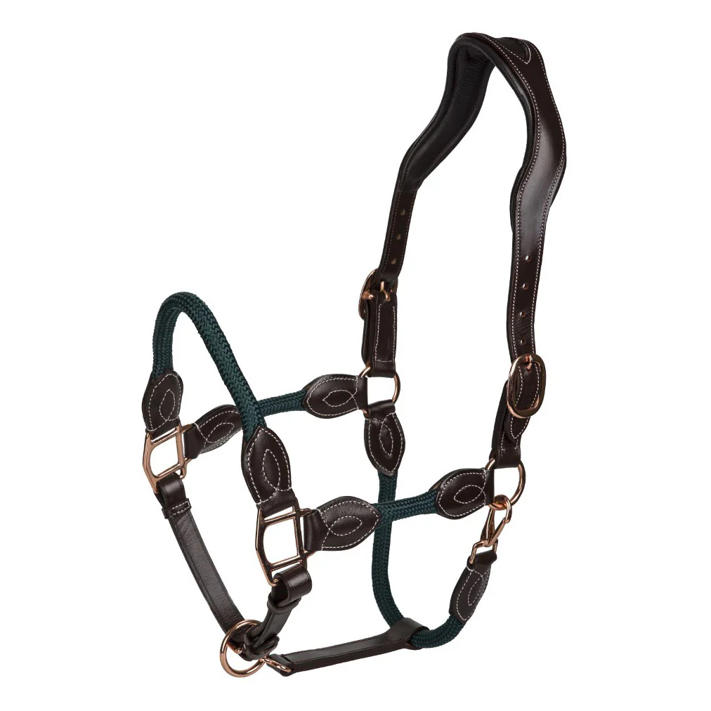 Henri de Rivel Ergonomic Leather Rope Halter - Image 6