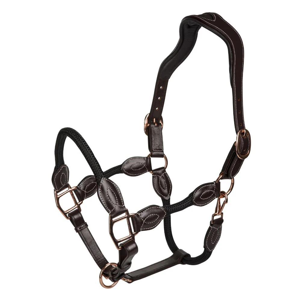 Henri de Rivel Ergonomic Leather Rope Halter - Image 7