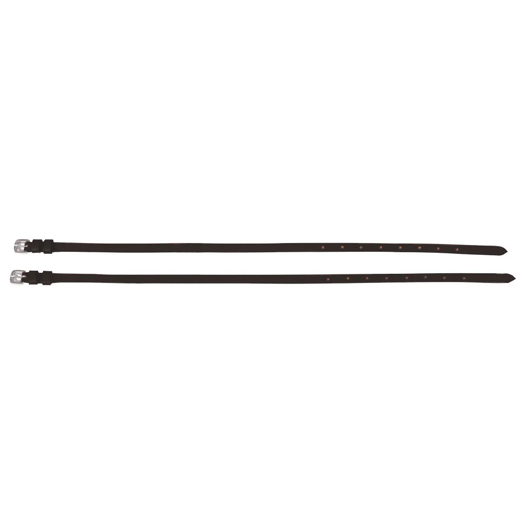 Henri de Rivel Leather Spur Straps with Plain Buckle - Image 3
