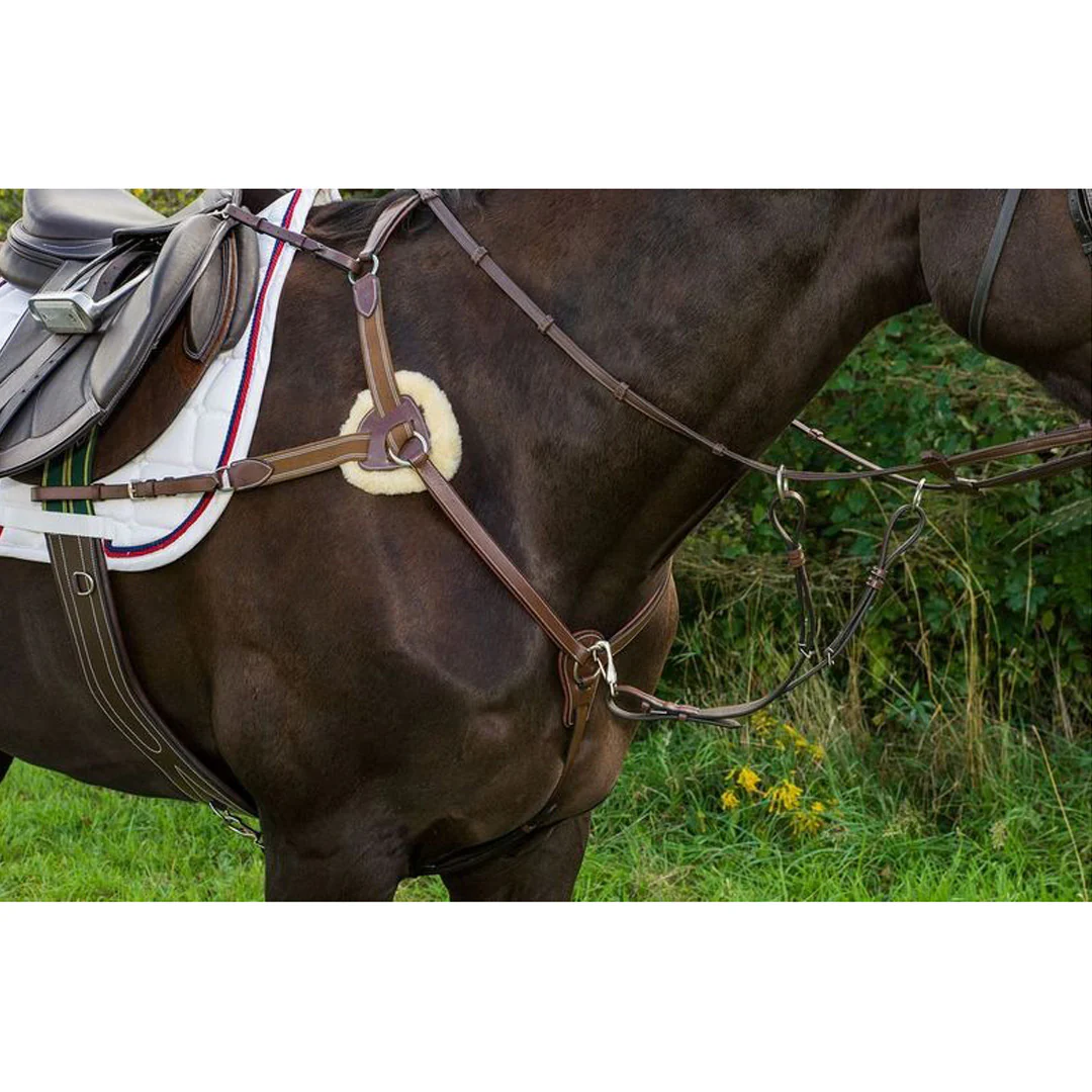 Henri de Rivel Pro 5 Point Elastic Breastplate Martingale with Running Attachment - Image 4