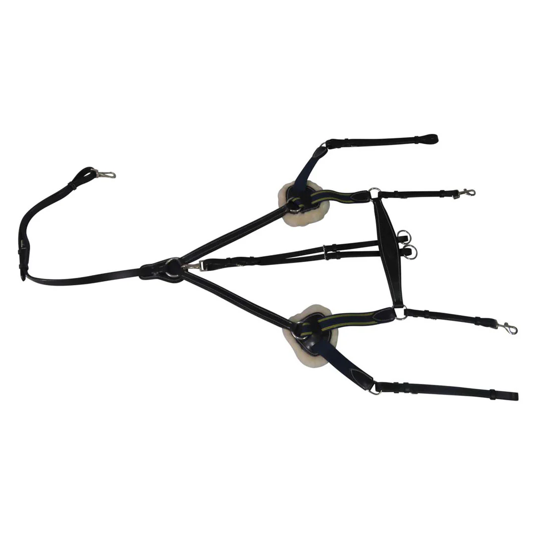 Henri de Rivel Pro 5 Point Elastic Breastplate Martingale with Running Attachment - Image 6