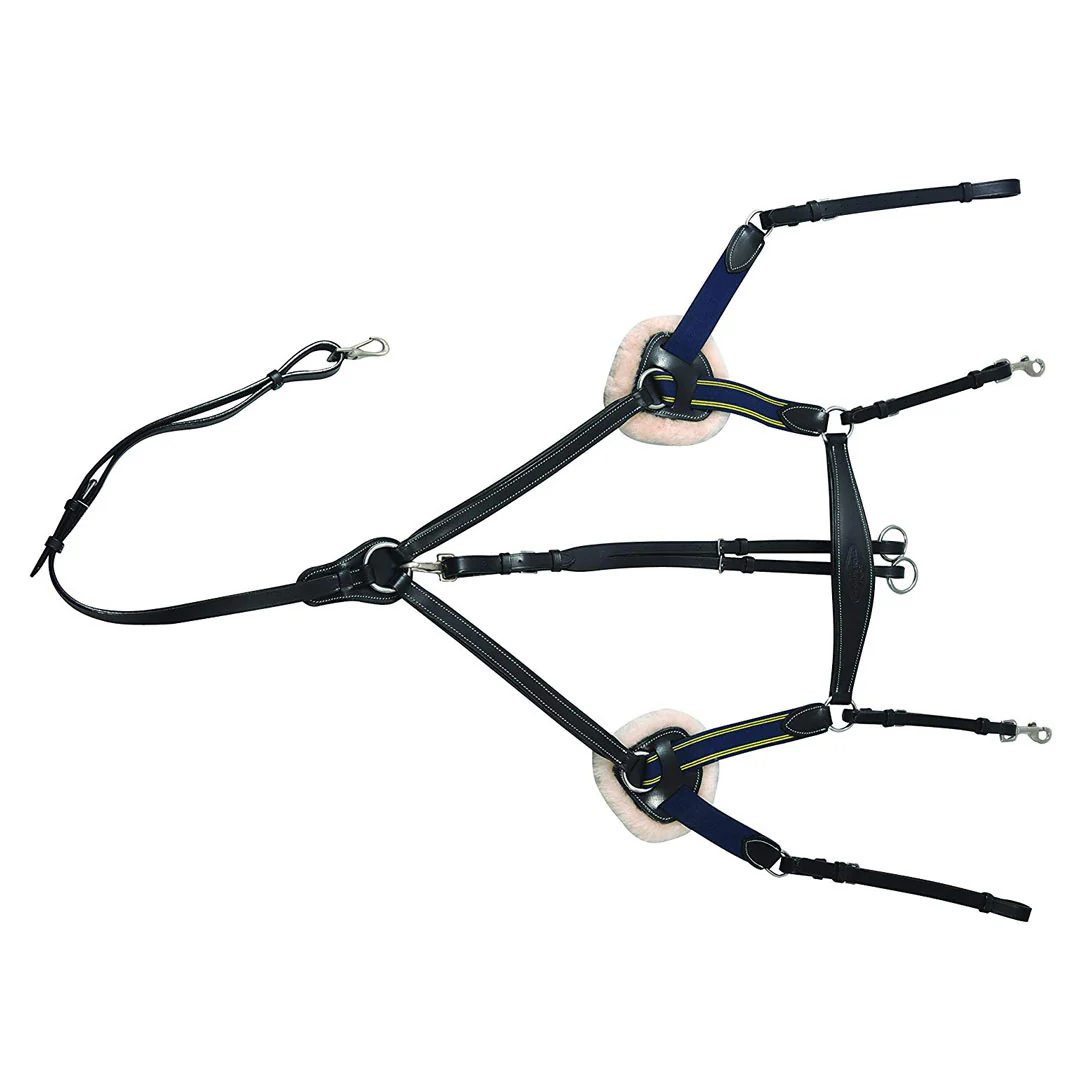 Henri de Rivel Pro 5 Point Elastic Breastplate Martingale with Running Attachment - Image 7