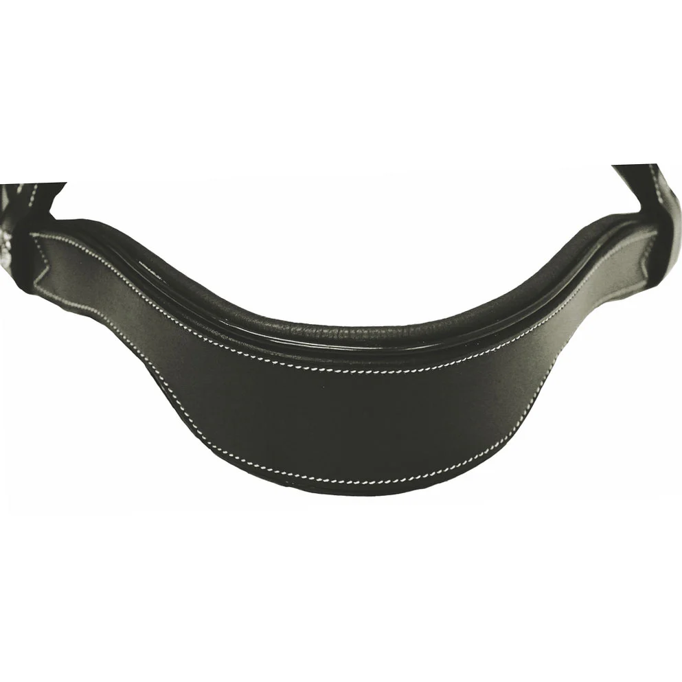 Henri de Rivel Pro Mono Crown Fancy Bridle with Patent Leather Piping and Laced Reins - Image 11