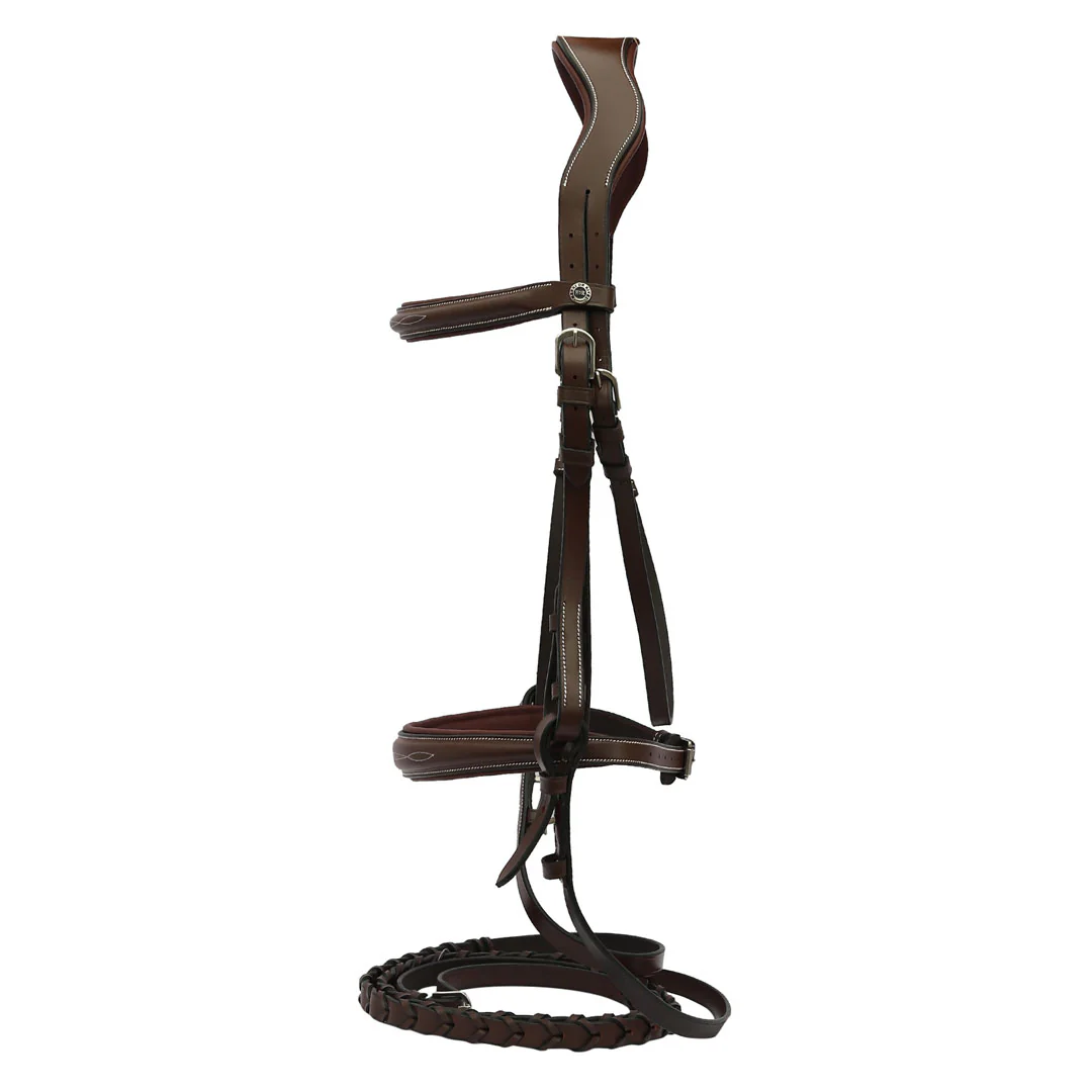 Henri de Rivel Pro Mono-Crown Padded Wide Noseband Bridle - Image 3