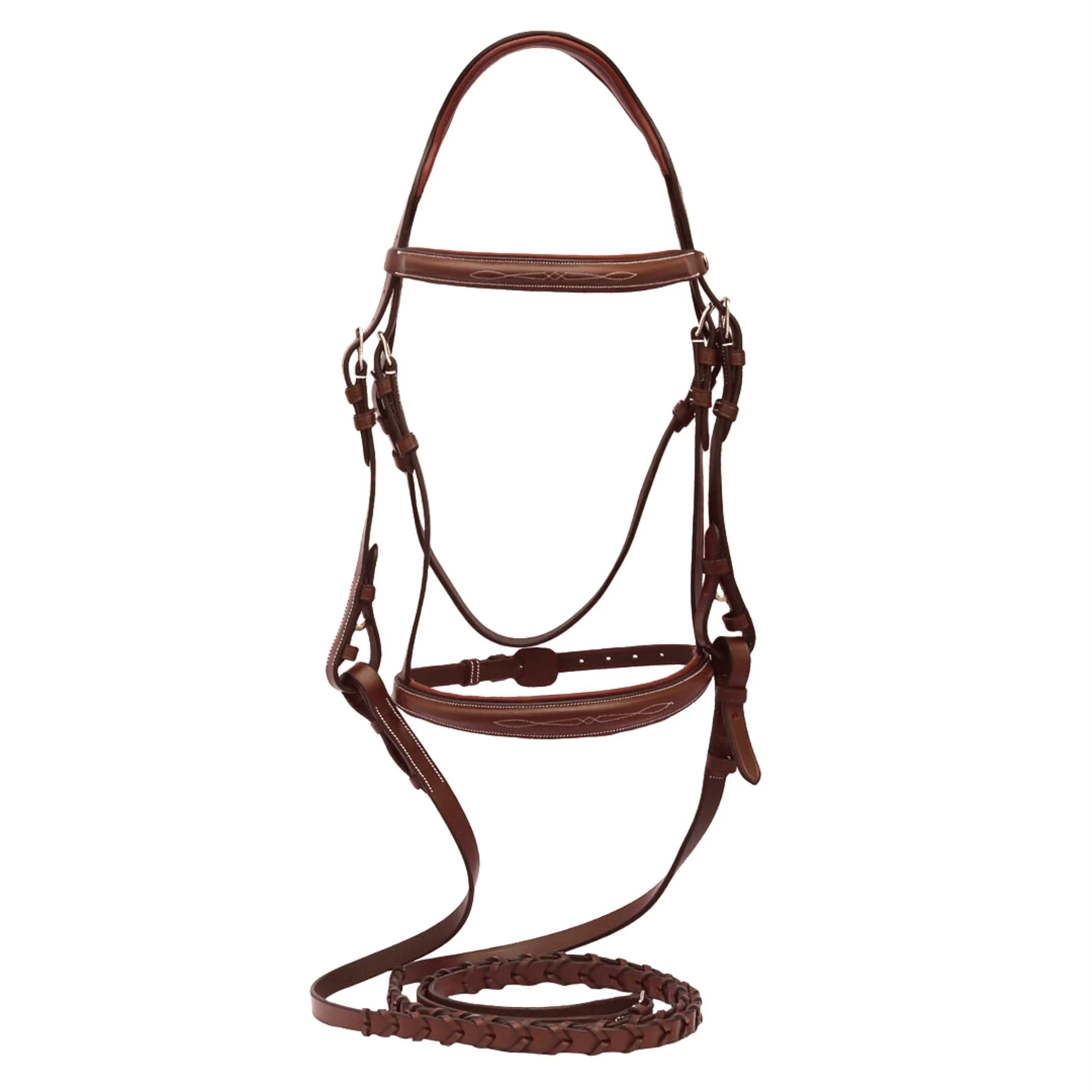 Henri de Rivel Pro Mono-Crown Padded Wide Noseband Bridle - Image 5